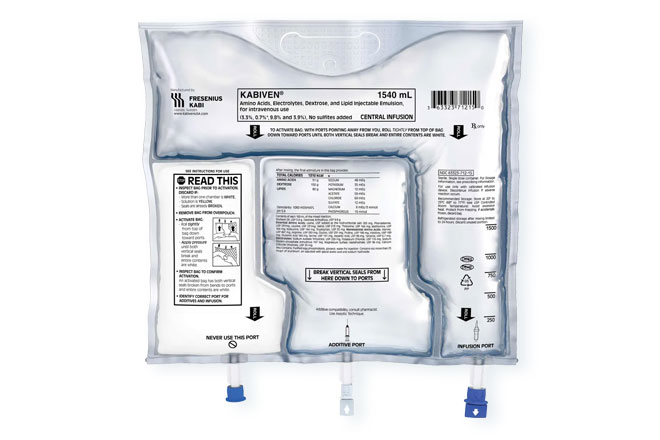 total parenteral nutrition label